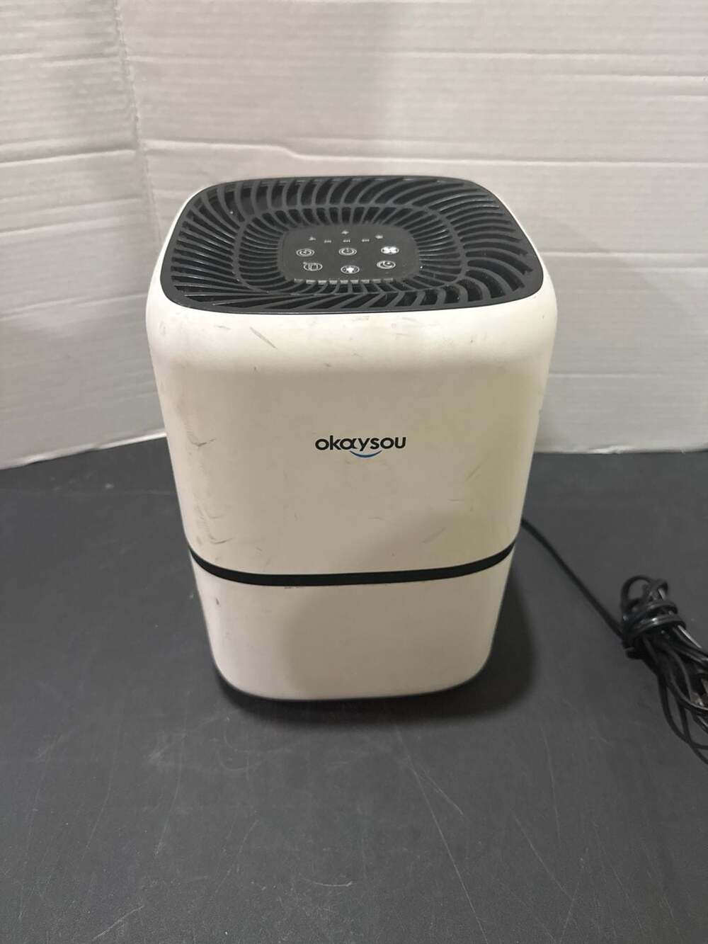 Okaysou AirMic4S H13 True HEPA Air Purifier for Home, White